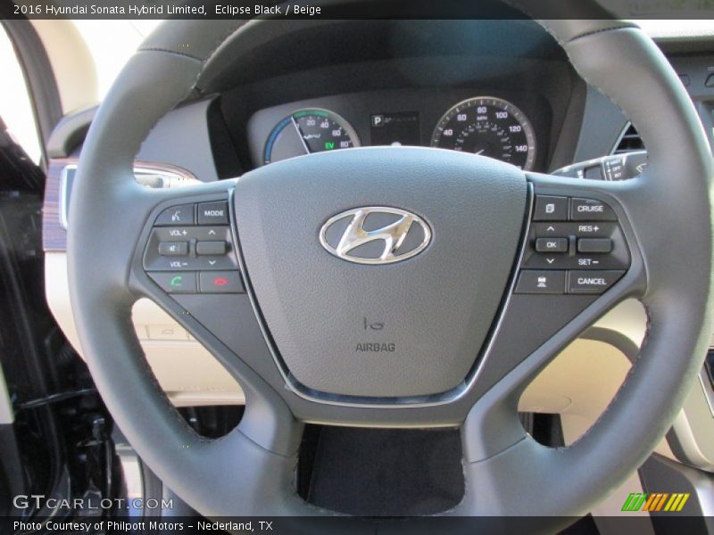  2016 Sonata Hybrid Limited Steering Wheel