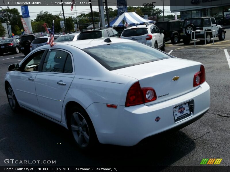 Summit White / Titanium 2012 Chevrolet Malibu LT