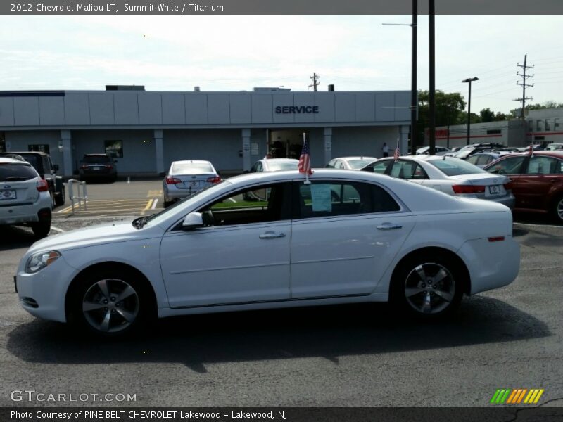 Summit White / Titanium 2012 Chevrolet Malibu LT