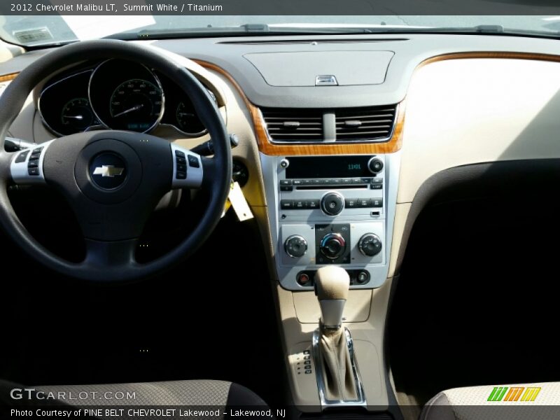 Summit White / Titanium 2012 Chevrolet Malibu LT
