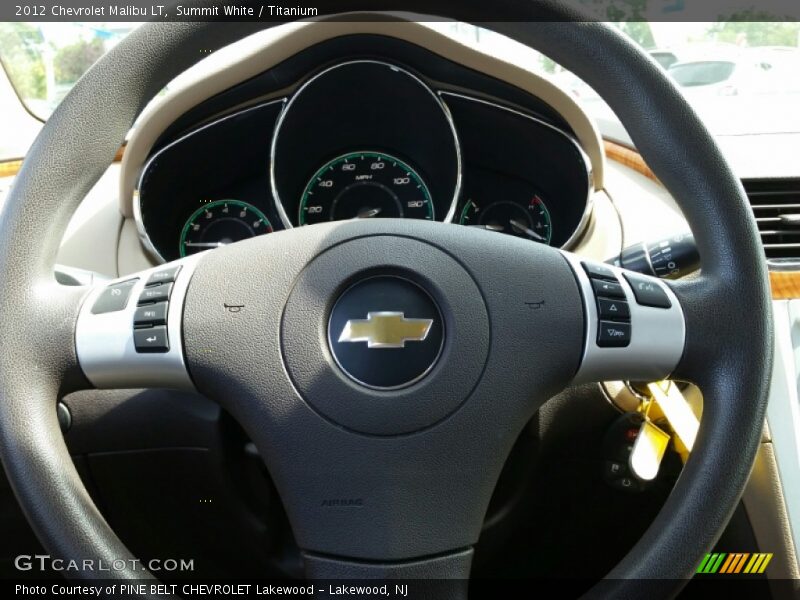 Summit White / Titanium 2012 Chevrolet Malibu LT