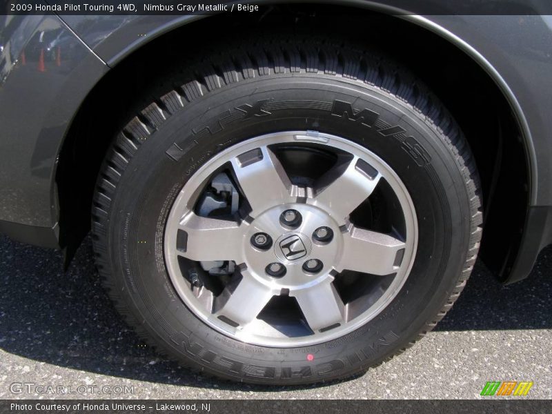 Nimbus Gray Metallic / Beige 2009 Honda Pilot Touring 4WD