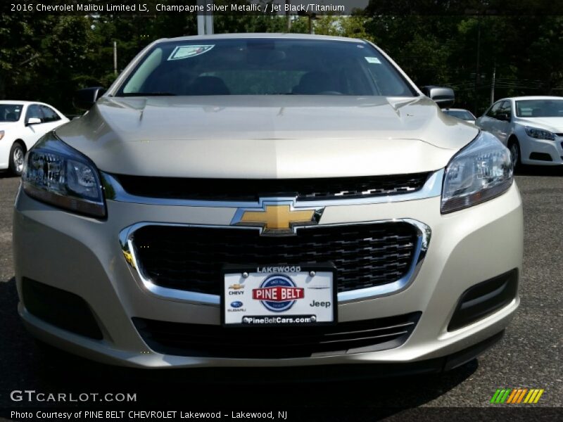 Champagne Silver Metallic / Jet Black/Titanium 2016 Chevrolet Malibu Limited LS