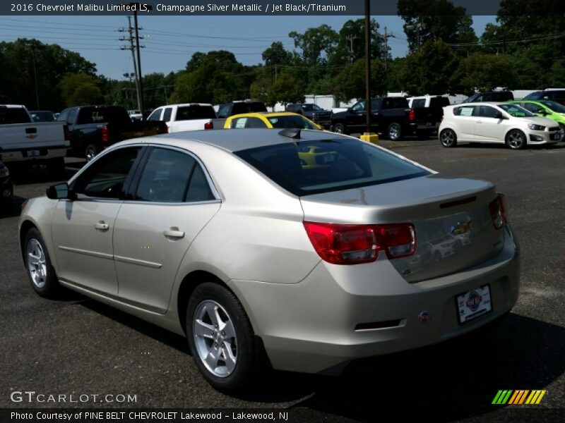 Champagne Silver Metallic / Jet Black/Titanium 2016 Chevrolet Malibu Limited LS