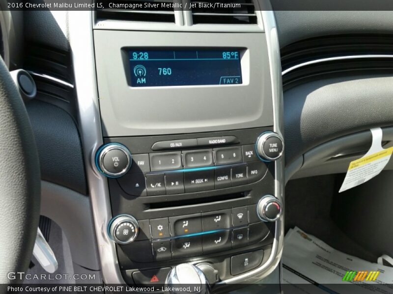 Champagne Silver Metallic / Jet Black/Titanium 2016 Chevrolet Malibu Limited LS