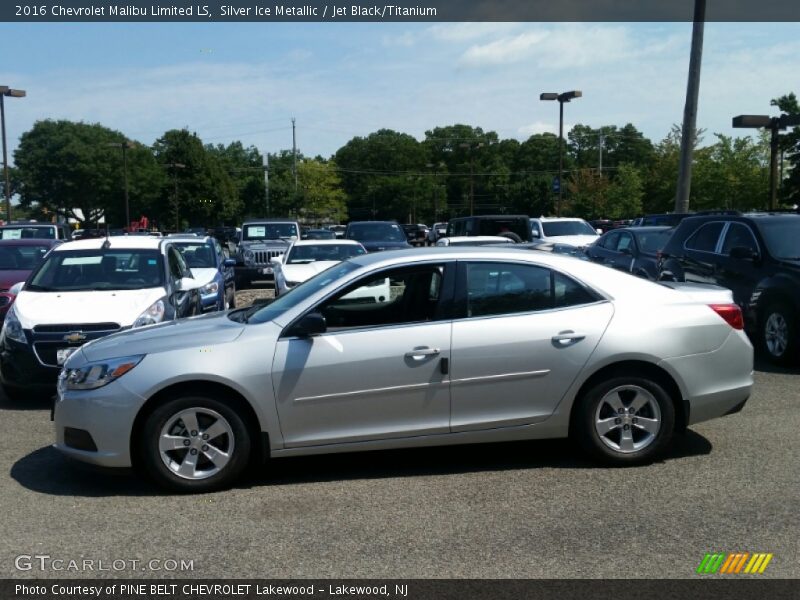 Silver Ice Metallic / Jet Black/Titanium 2016 Chevrolet Malibu Limited LS