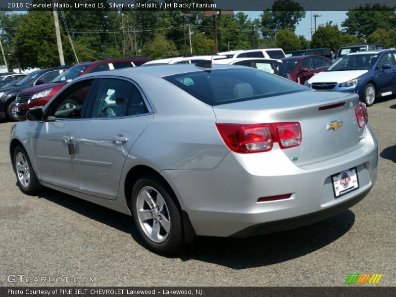 Silver Ice Metallic / Jet Black/Titanium 2016 Chevrolet Malibu Limited LS