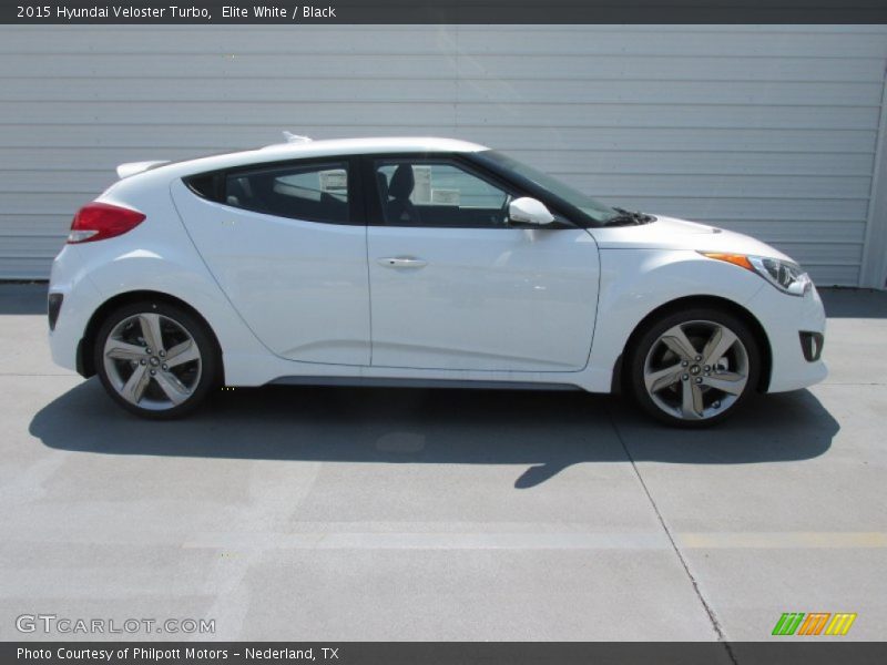 Elite White / Black 2015 Hyundai Veloster Turbo