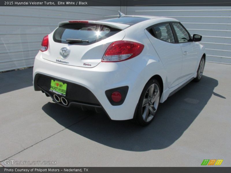 Elite White / Black 2015 Hyundai Veloster Turbo