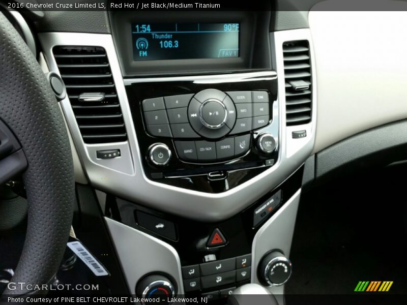 Red Hot / Jet Black/Medium Titanium 2016 Chevrolet Cruze Limited LS