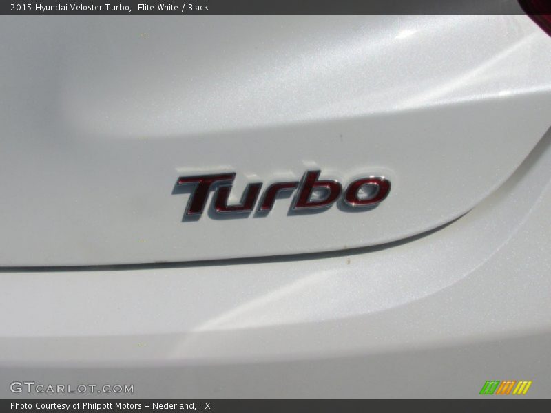 Elite White / Black 2015 Hyundai Veloster Turbo