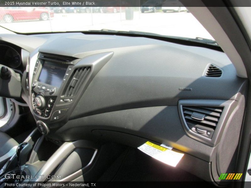 Elite White / Black 2015 Hyundai Veloster Turbo