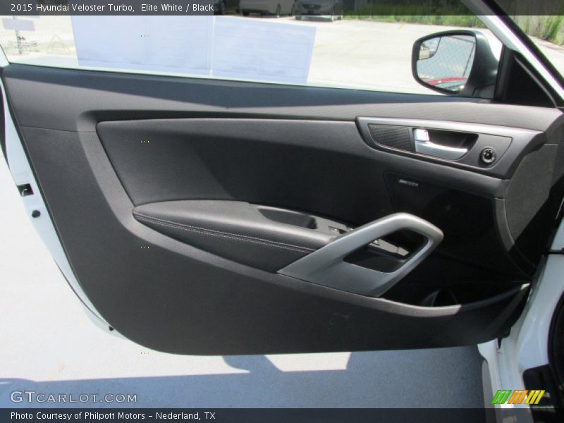 Elite White / Black 2015 Hyundai Veloster Turbo