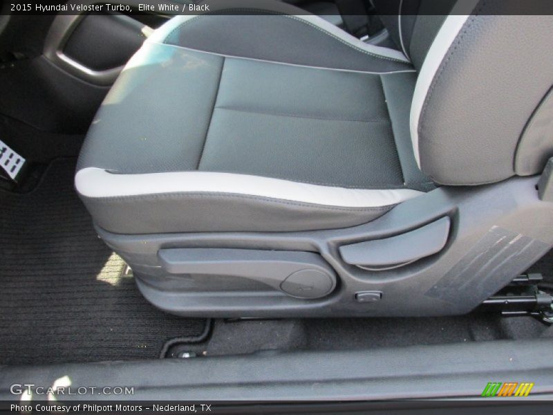Elite White / Black 2015 Hyundai Veloster Turbo