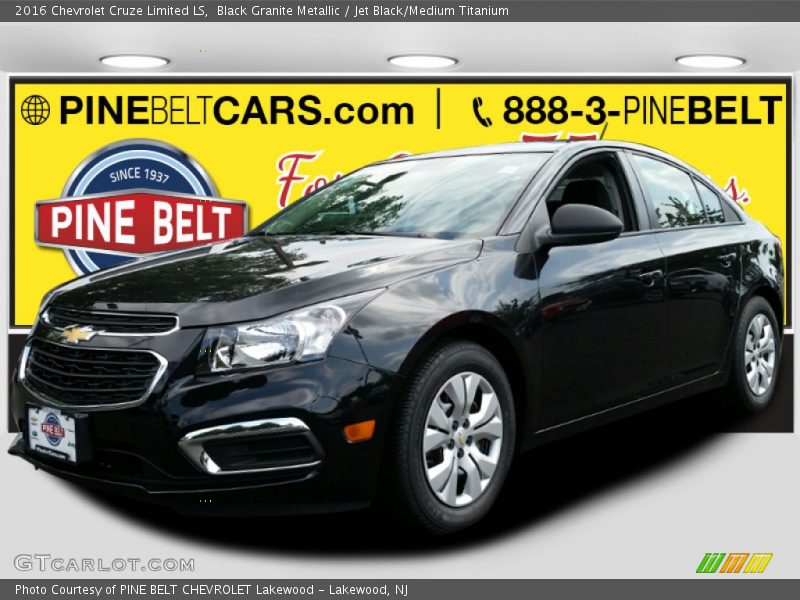 Black Granite Metallic / Jet Black/Medium Titanium 2016 Chevrolet Cruze Limited LS