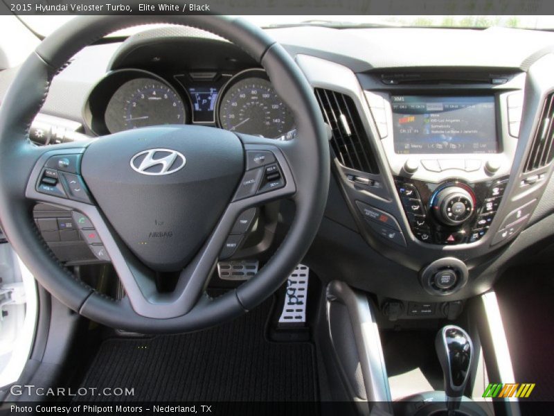 Elite White / Black 2015 Hyundai Veloster Turbo