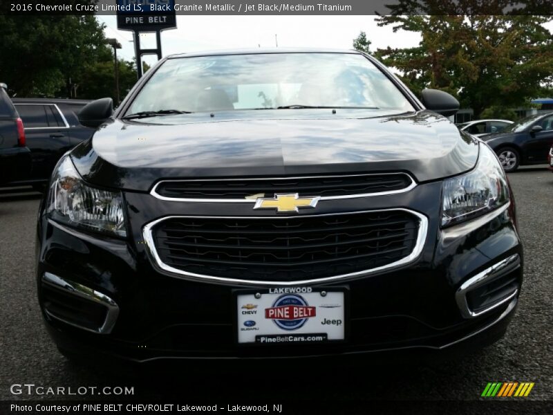 Black Granite Metallic / Jet Black/Medium Titanium 2016 Chevrolet Cruze Limited LS