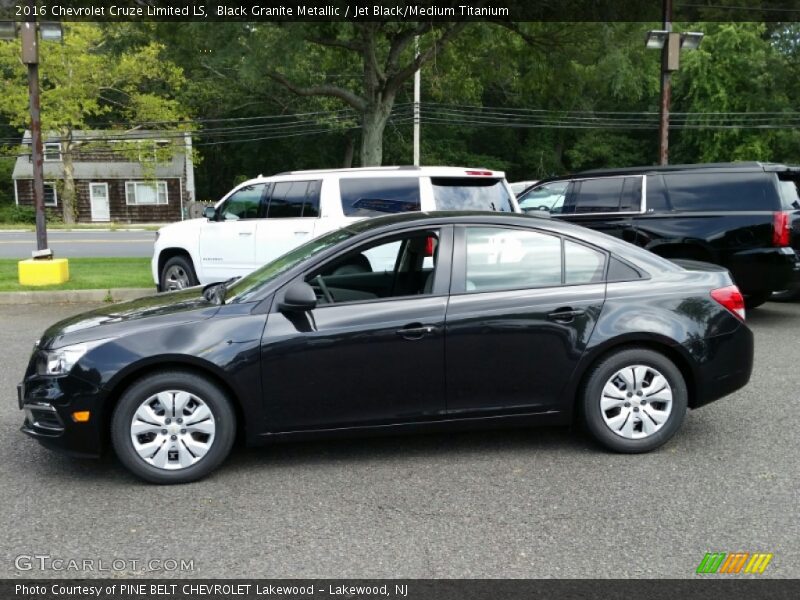 Black Granite Metallic / Jet Black/Medium Titanium 2016 Chevrolet Cruze Limited LS