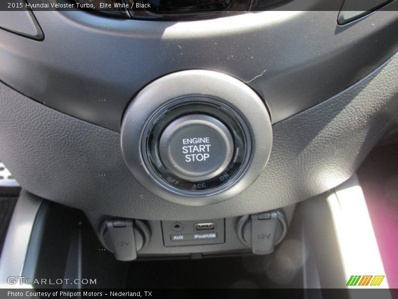 Elite White / Black 2015 Hyundai Veloster Turbo