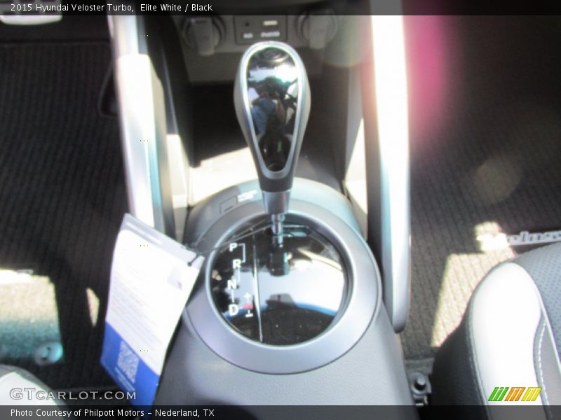 Elite White / Black 2015 Hyundai Veloster Turbo