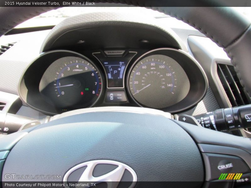 Elite White / Black 2015 Hyundai Veloster Turbo