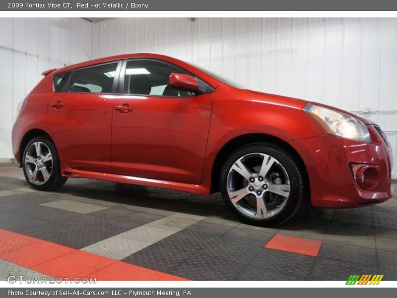 Red Hot Metallic / Ebony 2009 Pontiac Vibe GT