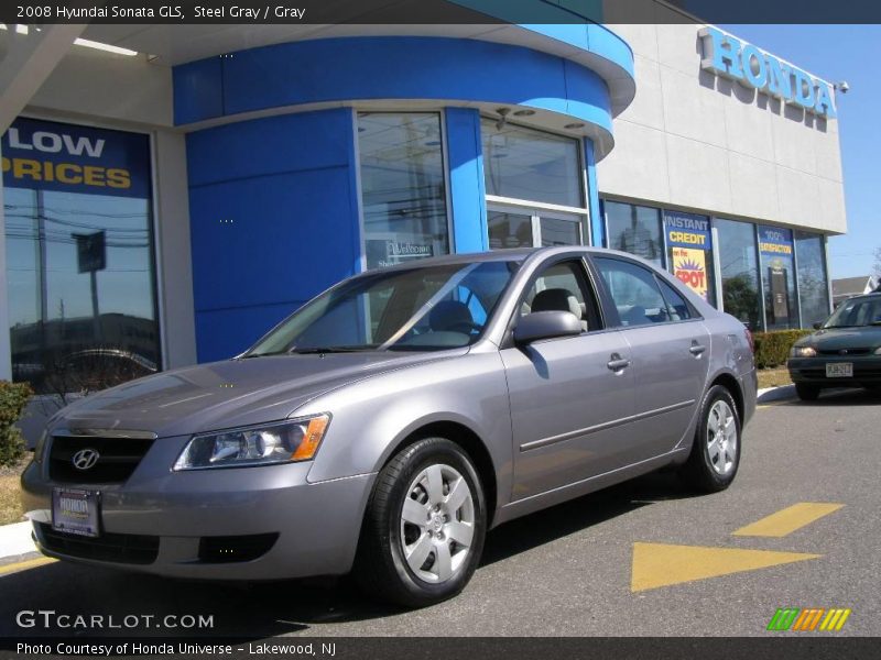 Steel Gray / Gray 2008 Hyundai Sonata GLS