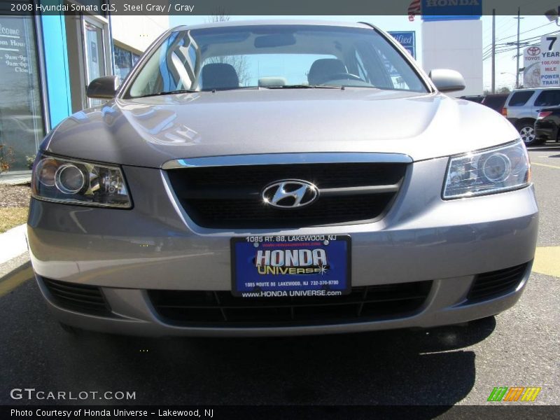 Steel Gray / Gray 2008 Hyundai Sonata GLS