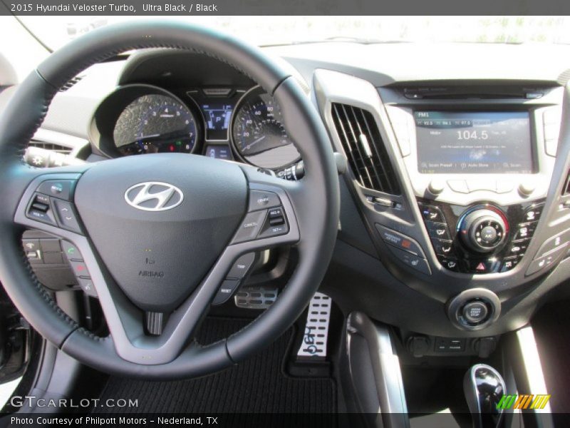 Ultra Black / Black 2015 Hyundai Veloster Turbo