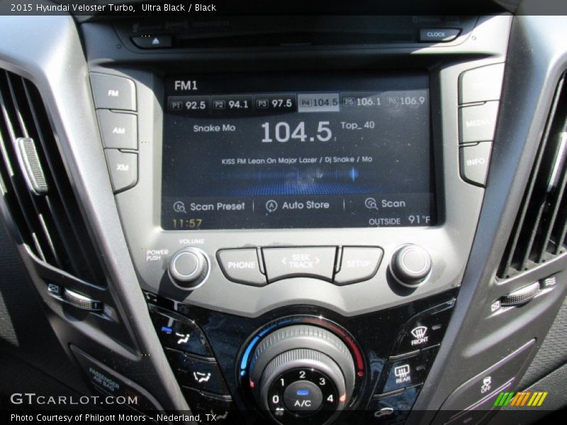 Ultra Black / Black 2015 Hyundai Veloster Turbo