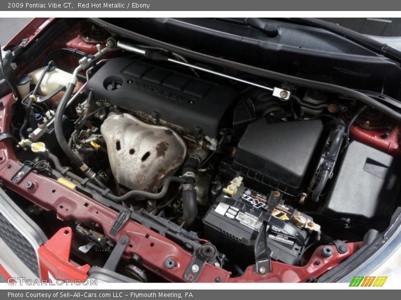 Red Hot Metallic / Ebony 2009 Pontiac Vibe GT