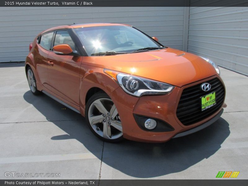 Vitamin C / Black 2015 Hyundai Veloster Turbo