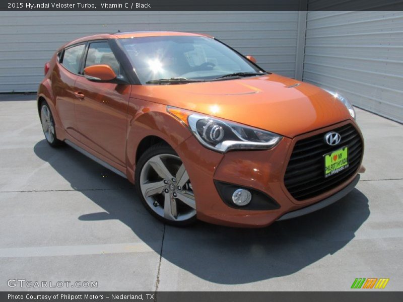 Vitamin C / Black 2015 Hyundai Veloster Turbo