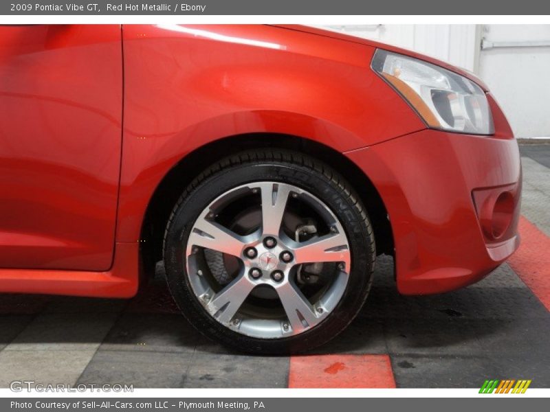 Red Hot Metallic / Ebony 2009 Pontiac Vibe GT