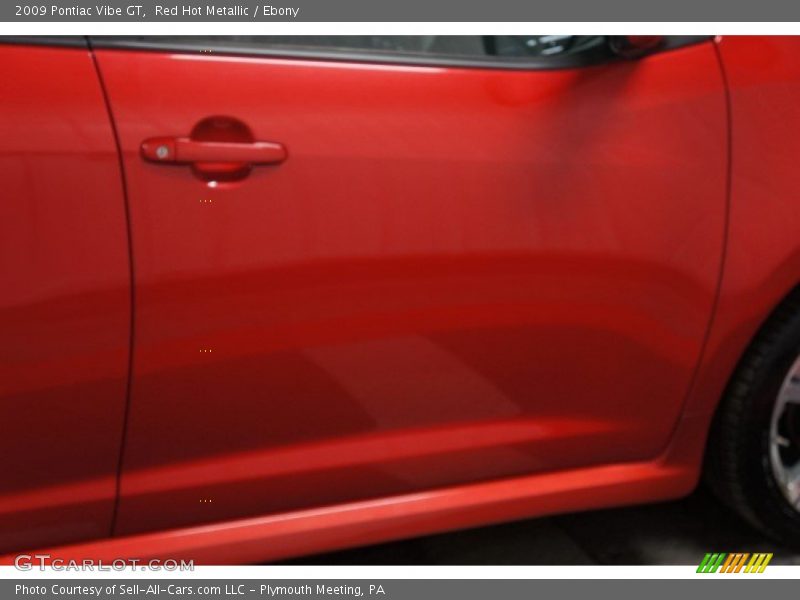 Red Hot Metallic / Ebony 2009 Pontiac Vibe GT