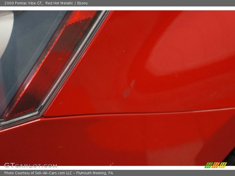 Red Hot Metallic / Ebony 2009 Pontiac Vibe GT
