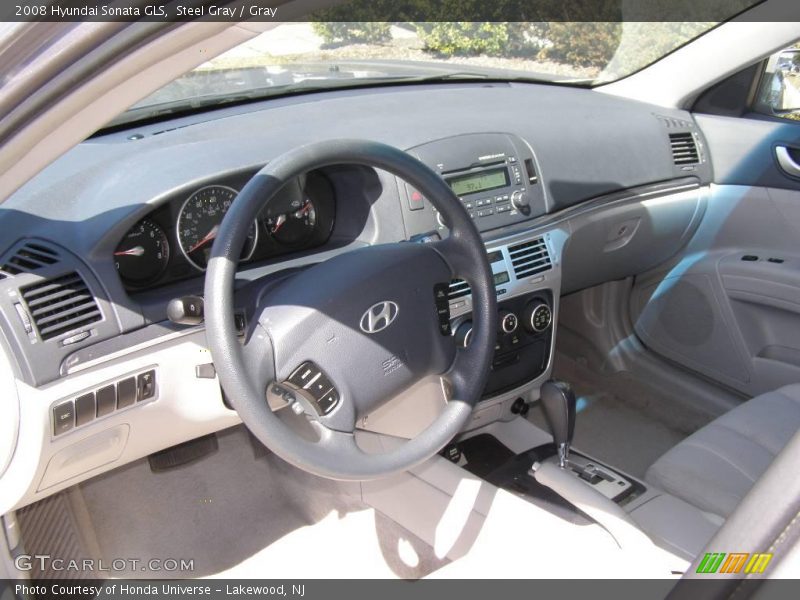 Steel Gray / Gray 2008 Hyundai Sonata GLS