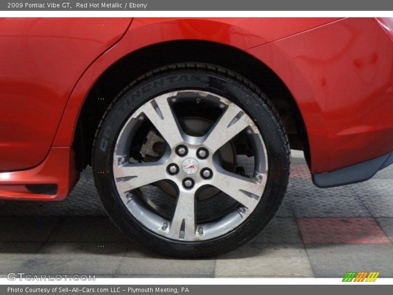 Red Hot Metallic / Ebony 2009 Pontiac Vibe GT