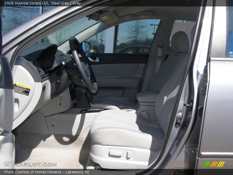 Steel Gray / Gray 2008 Hyundai Sonata GLS