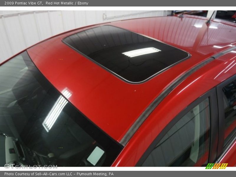 Red Hot Metallic / Ebony 2009 Pontiac Vibe GT