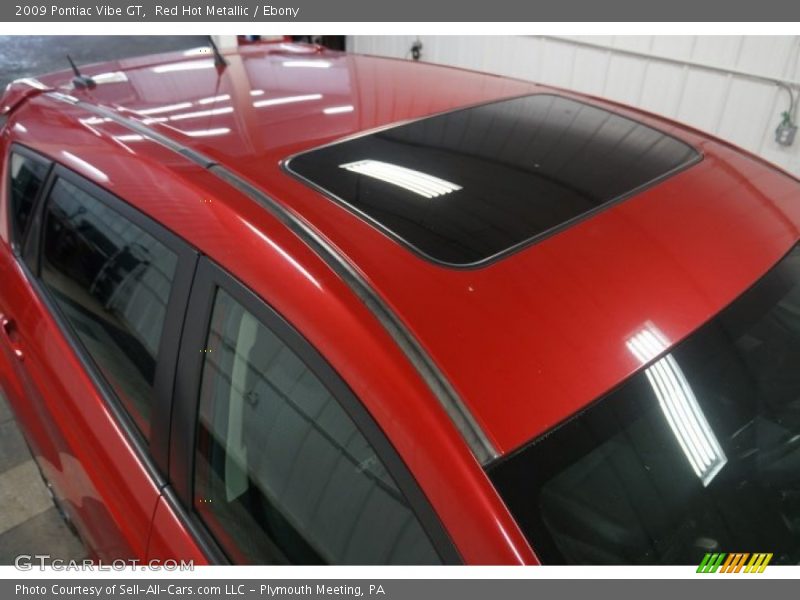 Red Hot Metallic / Ebony 2009 Pontiac Vibe GT