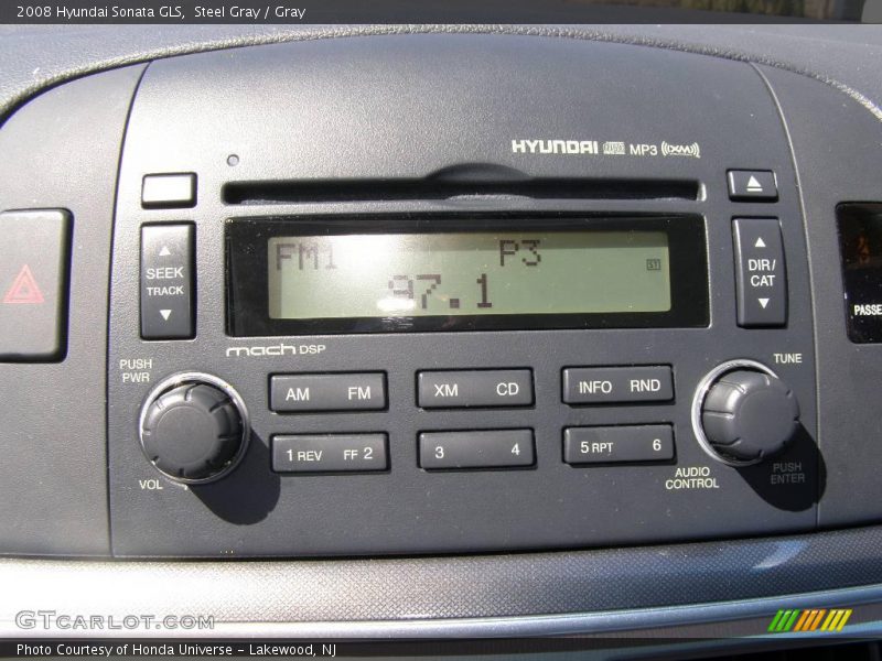 Steel Gray / Gray 2008 Hyundai Sonata GLS
