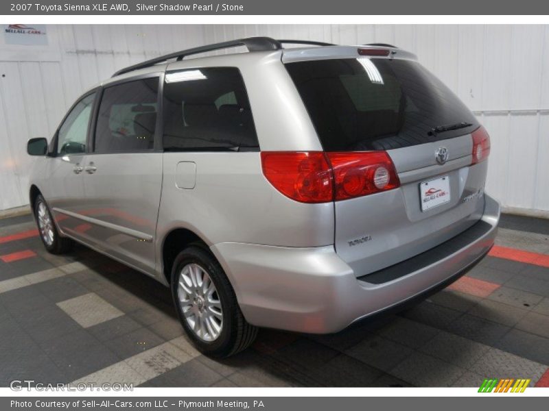 Silver Shadow Pearl / Stone 2007 Toyota Sienna XLE AWD