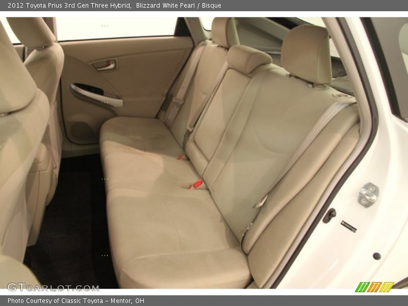 Blizzard White Pearl / Bisque 2012 Toyota Prius 3rd Gen Three Hybrid