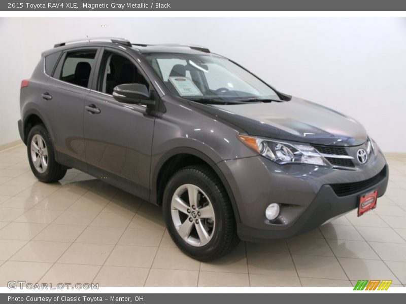 Magnetic Gray Metallic / Black 2015 Toyota RAV4 XLE