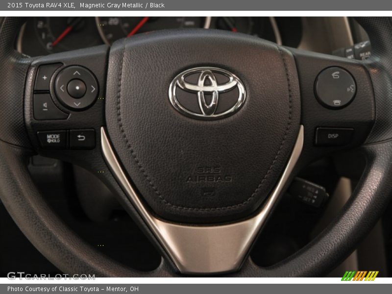 Magnetic Gray Metallic / Black 2015 Toyota RAV4 XLE