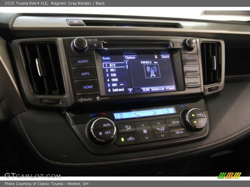 Magnetic Gray Metallic / Black 2015 Toyota RAV4 XLE
