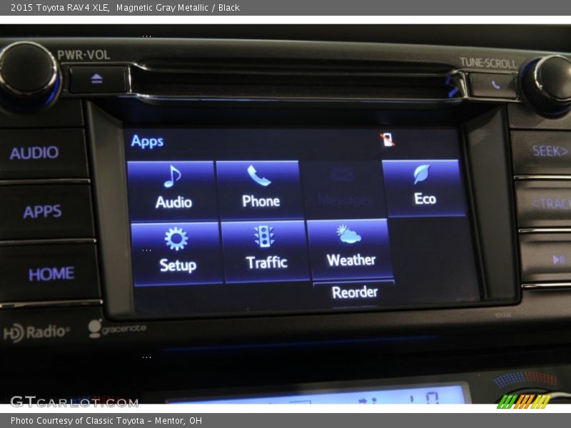 Magnetic Gray Metallic / Black 2015 Toyota RAV4 XLE