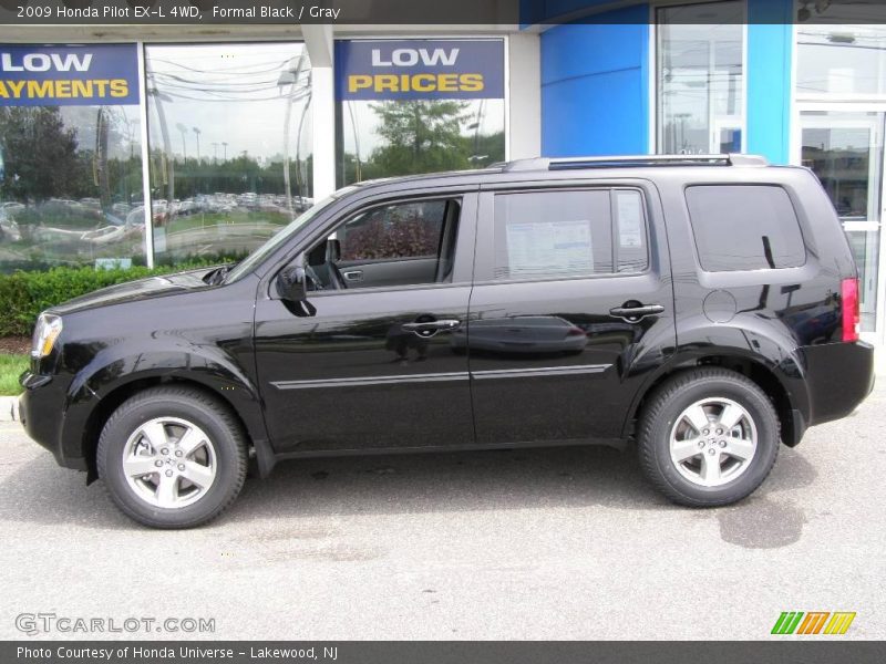 Formal Black / Gray 2009 Honda Pilot EX-L 4WD