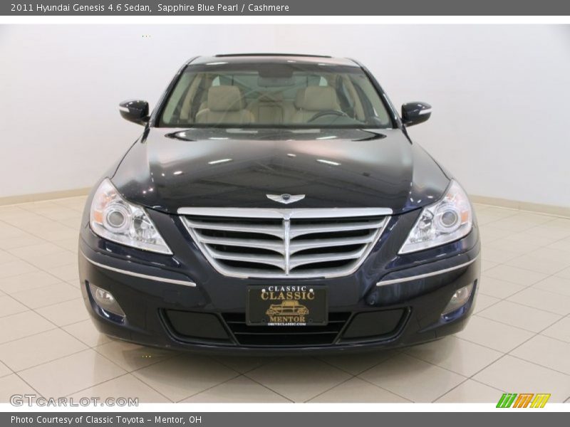 Sapphire Blue Pearl / Cashmere 2011 Hyundai Genesis 4.6 Sedan